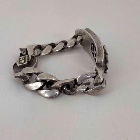 エーアンドジー A&G ロゴプレート ブレスレット  メンズ